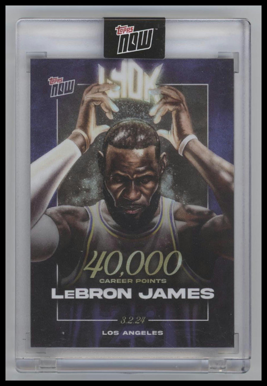 2023-24 Topps Now LeBron James #LJ-40K Encased