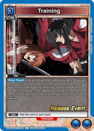 Training (UEPR/RNK-1-026) - UE11BT Rurouni Kenshin Release Event Cards