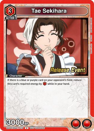 Tae Sekihara (UEPR/RNK-1-079) - UE11BT Rurouni Kenshin Release Event Cards