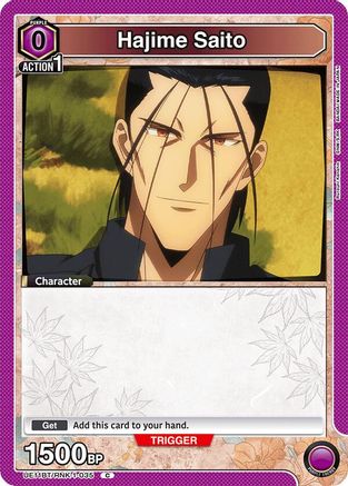 Hajime Saito (035) (Box Topper Foil) (UE11BT/RNK-1-035) - UE11BT Rurouni Kenshin Foil