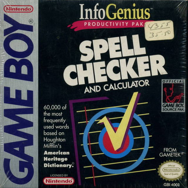 InfoGenius Productivity Pak: Spell Checker and Calculator (Gameboy)