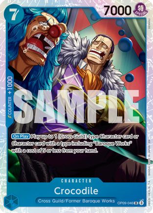 Crocodile - OP09-046 (Reprint) (OP09-046) - Premium Booster -The Best- Vol. 2 Foil