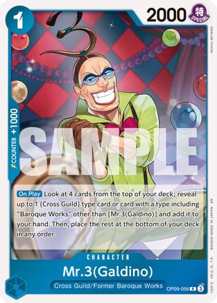 Mr.3(Galdino) - OP09-056 (Reprint) (OP09-056) - Premium Booster -The Best- Vol. 2 Foil