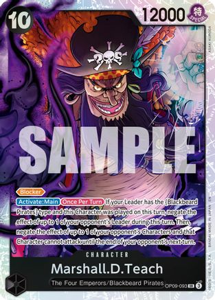 Marshall.D.Teach - OP09-093 (Reprint) (OP09-093) - Premium Booster -The Best- Vol. 2 Foil