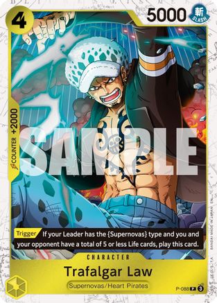 Trafalgar Law -  P-088 (Pirate Foil) (P-088) - Premium Booster -The Best- Vol. 2 Foil