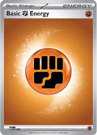 Basic Fighting Energy 006 - MEE Mega Evolution Energies Reverse Holofoil