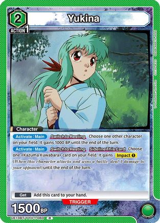 Yukina (060) (Box Topper Foil) (UE13BT/YYH-1-060) - UE13BT Yu Yu Hakusho Ghost Files Foil