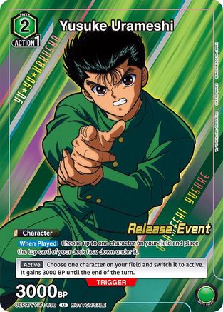 Yusuke Urameshi (Release Event Participation) (UEPR/YYH-1-036) - UE13BT Yu Yu Hakusho Ghost Files Release Event Cards