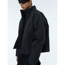 Mens Stylish American-Style Retro Stand-Collar Cotton Jacket