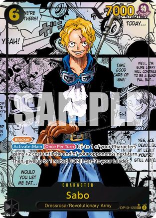 Sabo (120) (Manga) (OP13-120) - Carrying On His Will Foil