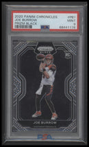 2020 Panini Chronicles Prizm Black Prizm Black Joe Burrow 9 PSA #PB1