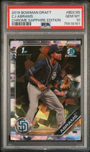 2019 Bowman Draft Chrome Sapphire Edition Cj Abrams 10 PSA #BDC85