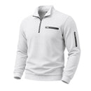 Mens Relaxed-fit Casual Stand-collar Hoodie