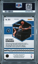 2020 Panini Mosaic Reactive Blue Anthony Edwards 9 PSA #201