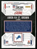 2025 Score Top 100 Amon-Ra St. Brown #23
