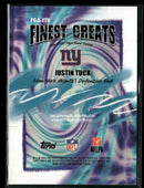 2025 Finest Finest Greats Autographs Justin Tuck Auto #FGA-JTU
