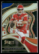 2023 Panini Select Blue and Orange Prizms Die Cuts Patrick Mahomes II #/35 #226