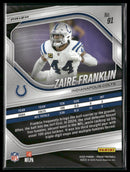 2025 Panini Prizm Choice Tiger Stripe Zaire Franklin #91