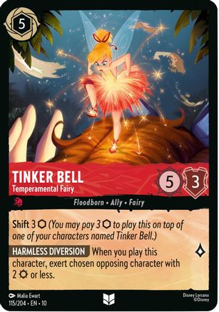 Tinker Bell - Temperamental Fairy (115/204) - Whispers in the Well Cold Foil