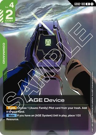 AGE Device (GD02-103) - Dual Impact Holofoil