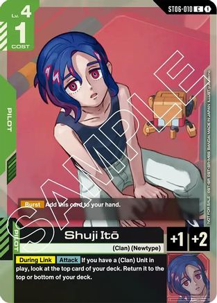 Shuji Ito (Store Tournament Participant Pack 02) (ST06-010) - Gundam Promotional Cards Holofoil