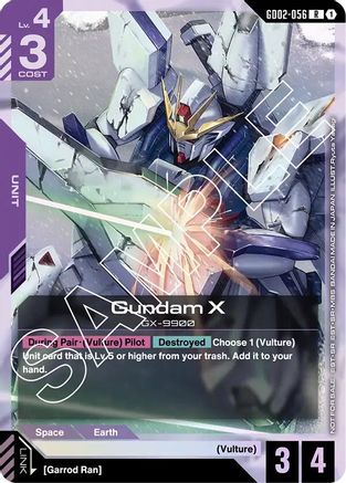Gundam X (GD02-056) (Store Tournament Participant Pack 02) (GD02-056) - Gundam Promotional Cards Holofoil