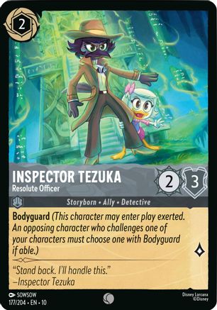 Inspector Tezuka - Resolute Officer (177/204) - Whispers in the Well Cold Foil