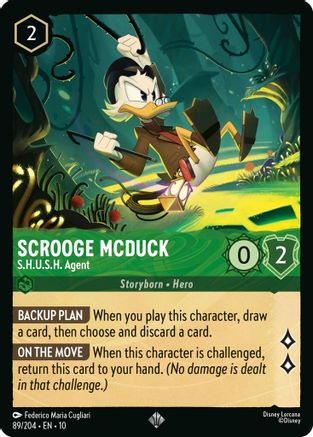 Scrooge McDuck - S.H.U.S.H. Agent (89/204) - Whispers in the Well Cold Foil