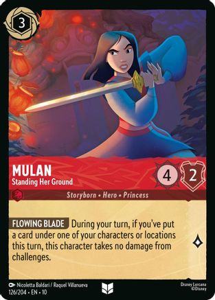 Mulan - Standing Her Ground (126/204) - Whispers in the Well Cold Foil
