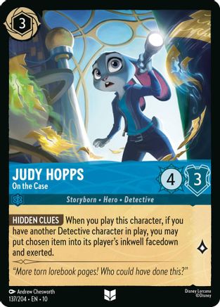 Judy Hopps - On the Case (137/204) - Whispers in the Well Cold Foil