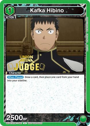 Kafka Hibino (061) (Judge Pack) (UEPR/KJ8-1-061) - Union Arena Promotion Cards Foil