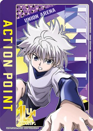 Action Point Card (AP03) (Killua Zoldyck) (UEPR/HTR-AP03) - Union Arena Promotion Cards
