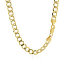 6.2mm 14k Yellow Gold Curb Chain