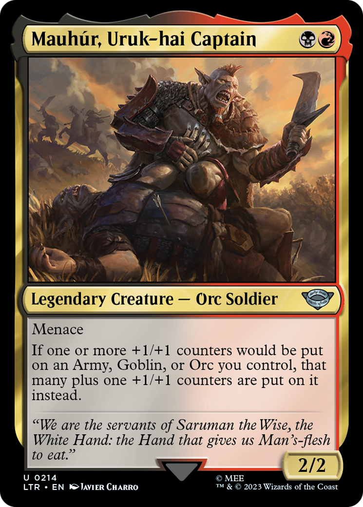 Mauhúr, Uruk-hai Captain (LTR-214) - The Lord of the Rings: Tales of Middle-earth Foil