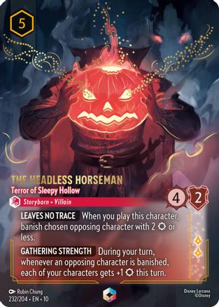 The Headless Horseman - Terror of Sleepy Hollow (Enchanted) (232/204) - Whispers in the Well Holofoil