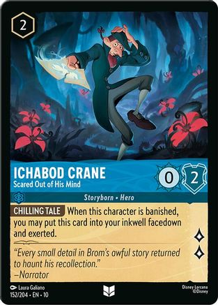 Ichabod Crane - Scared Out of His Mind (152/204) - Whispers in the Well Cold Foil