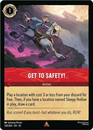 Get to Safety! (130/204) - Whispers in the Well Cold Foil
