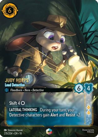 Judy Hopps - Lead Detective (Enchanted) (235/204) - Whispers in the Well Holofoil