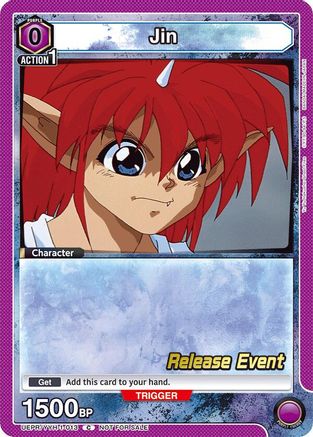 Jin (013) (UEPR/YYH-1-013) - UE13BT Yu Yu Hakusho Ghost Files Release Event Cards