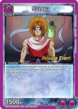 Suzaku (UEPR/YYH-1-016) - UE13BT Yu Yu Hakusho Ghost Files Release Event Cards
