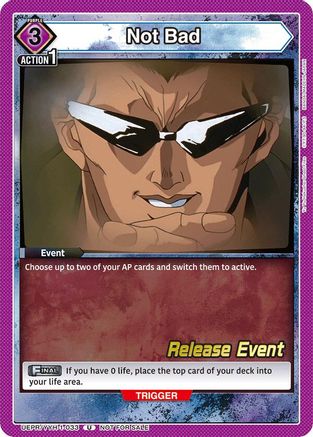 Not Bad (UEPR/YYH-1-033) - UE13BT Yu Yu Hakusho Ghost Files Release Event Cards