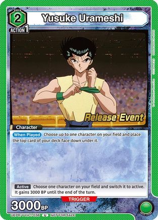 Yusuke Urameshi (036) (UEPR/YYH-1-036) - UE13BT Yu Yu Hakusho Ghost Files Release Event Cards