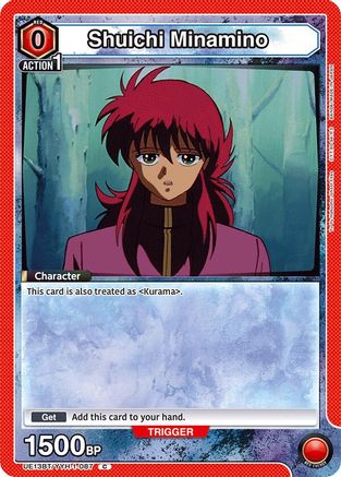 Shuichi Minamino (Box Topper Foil) (UE13BT/YYH-1-087) - UE13BT Yu Yu Hakusho Ghost Files Foil