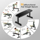 Flat Weight Bench 660 LBS Heavy Duty Strength Training Bench-Black