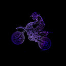 New Style 3D Motorcycle LED Lamp with Touch Remote