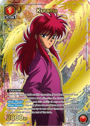 Kurama (003) (R*) (UE13BT/YYH-P-003) - UE13BT Yu Yu Hakusho Ghost Files Foil