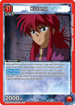 Kurama (003) (UE13BT/YYH-P-003) - UE13BT Yu Yu Hakusho Ghost Files Foil