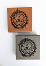 Dragon Circle  - D&D - Vegan Leather Dice Box