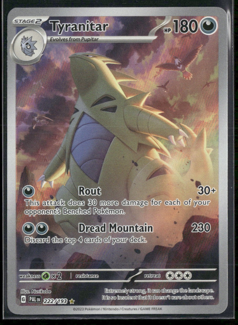 SV02: Paldea Evolved Tyranitar #222/193