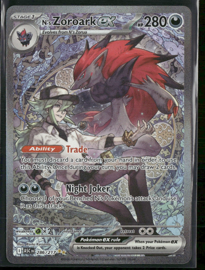 ME: Ascended Heroes N's Zoroark ex #286/217